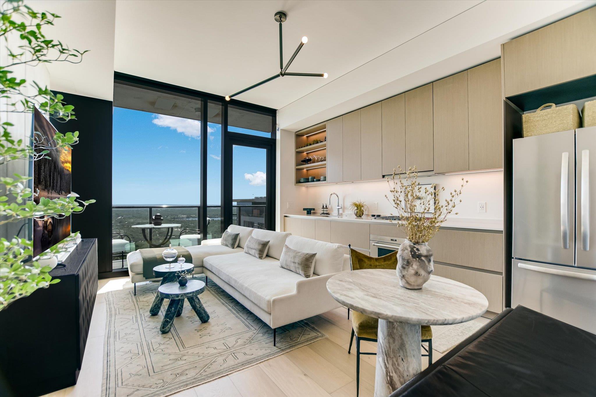 The Modern Austin Residences condo tower at 610 Davis St, Austin TX